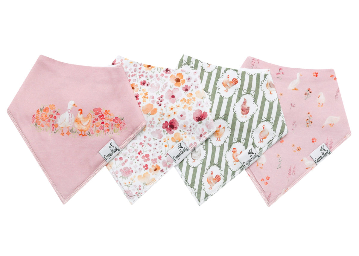 Copper Pearl Bandana Bib Set | Gigi