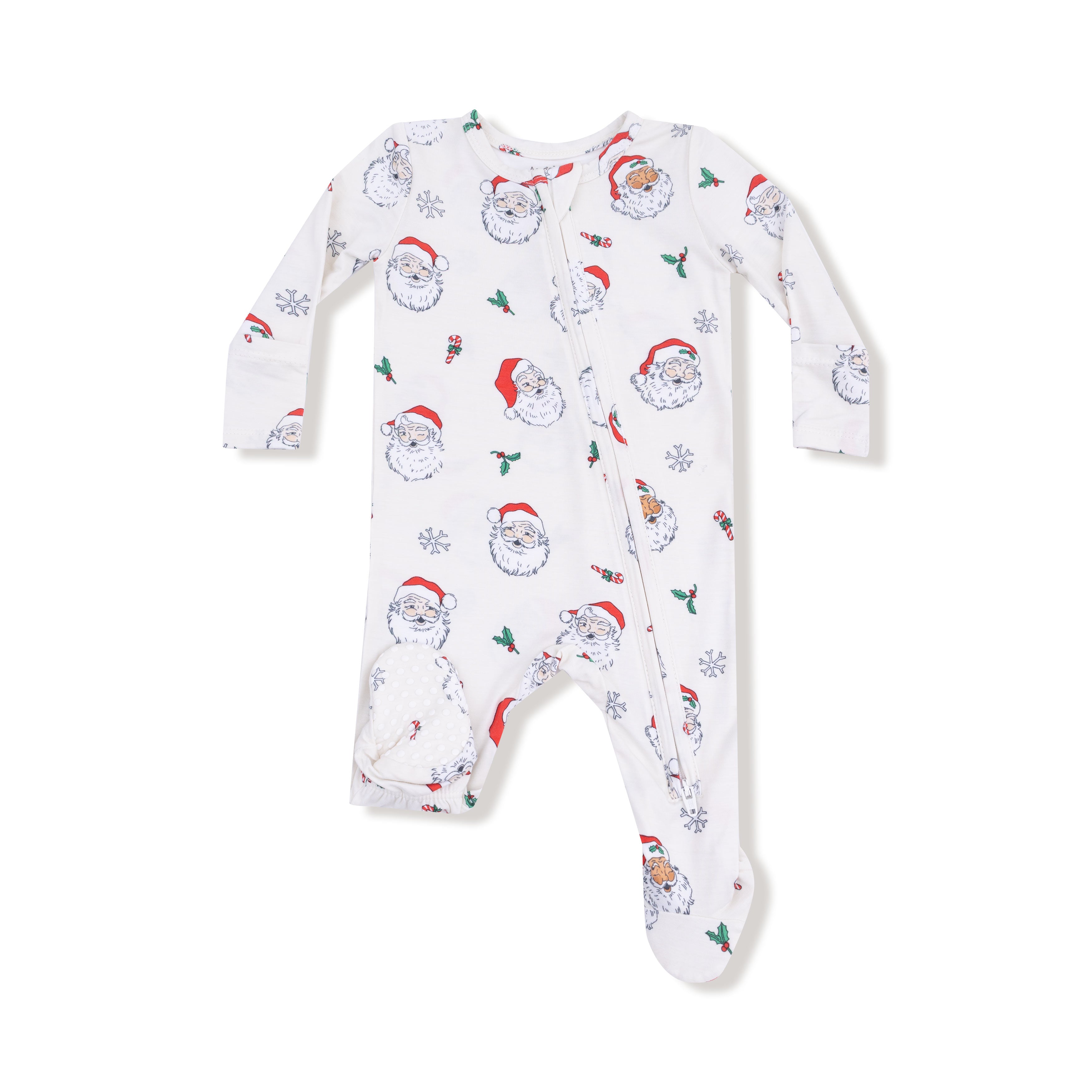 Angel Dear 2 Way Zipper Footie | Vintage Santas