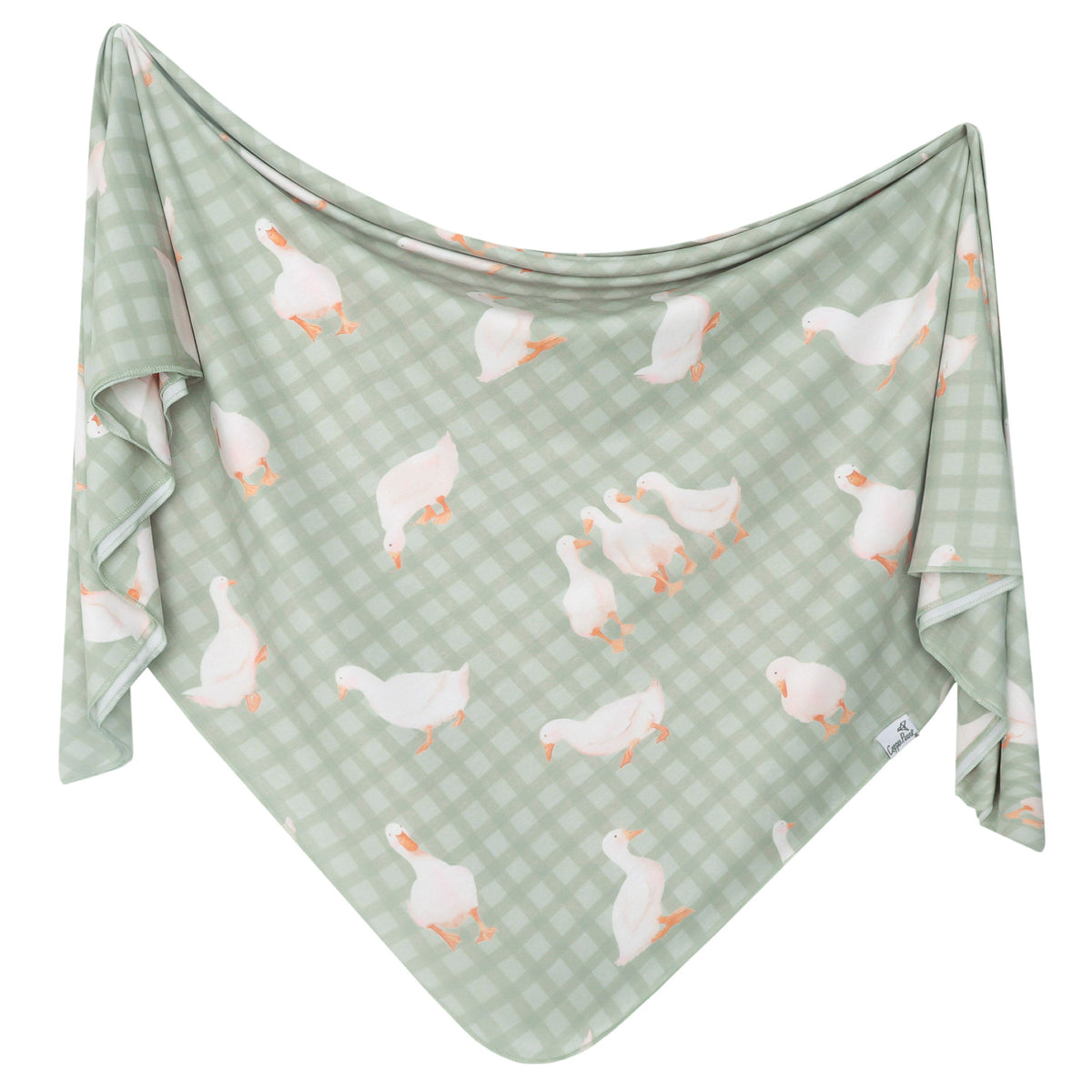 Copper Pearl Knit Swaddle Blanket Single | Baker