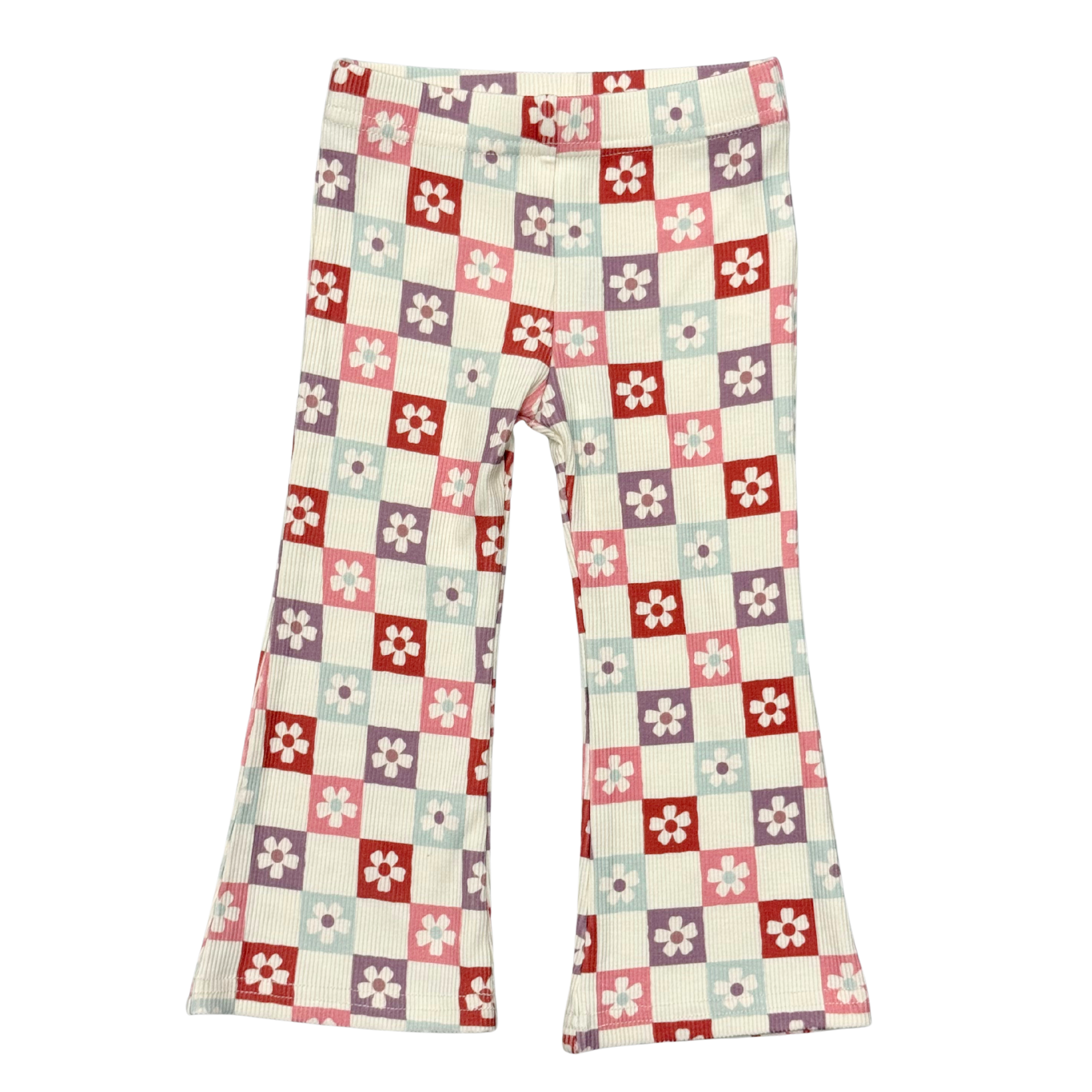 Babysprouts Flare Pant's | Wavy Daisy Checkered