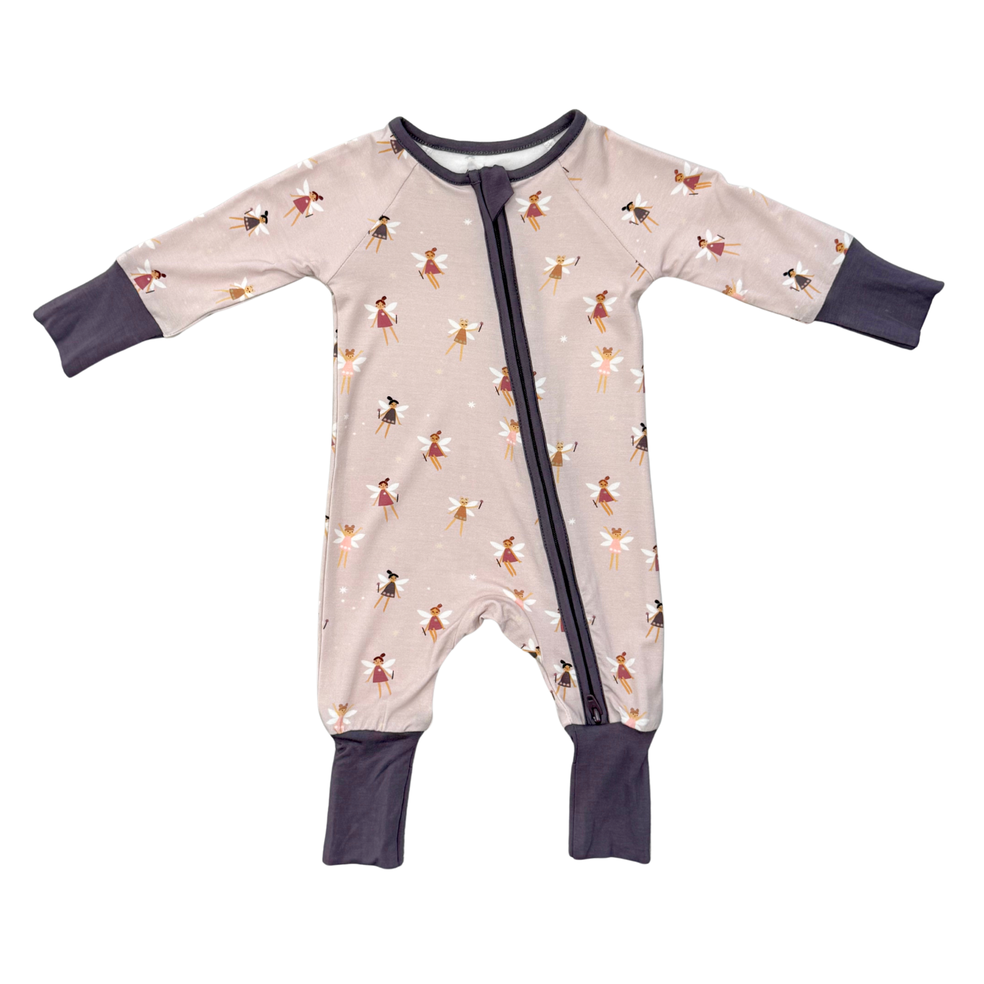 Babysprouts Long Sleeve Zip Romper | Fairies