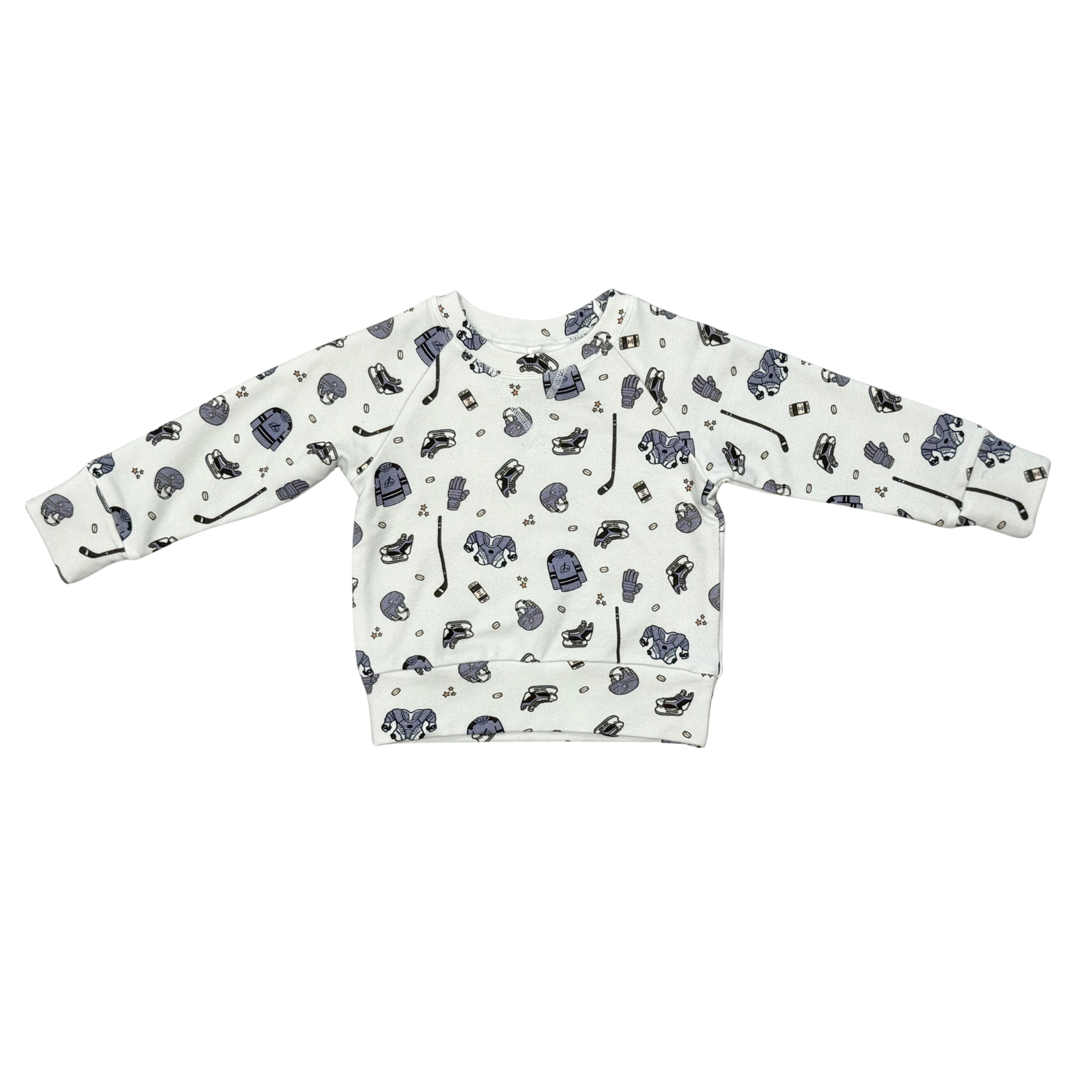 Babysprouts Boy's Raglan Sweatshirt | Hockey