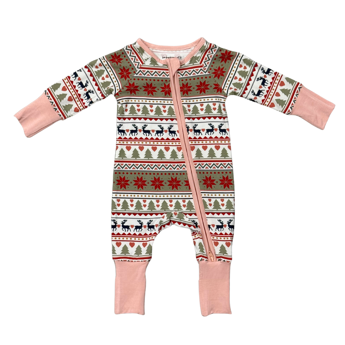 Babysprouts Zip Romper | Fair Isle