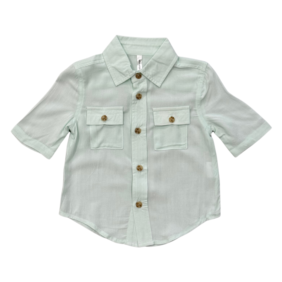 Babysprouts Boy's Utility Shirt | Sky Blue