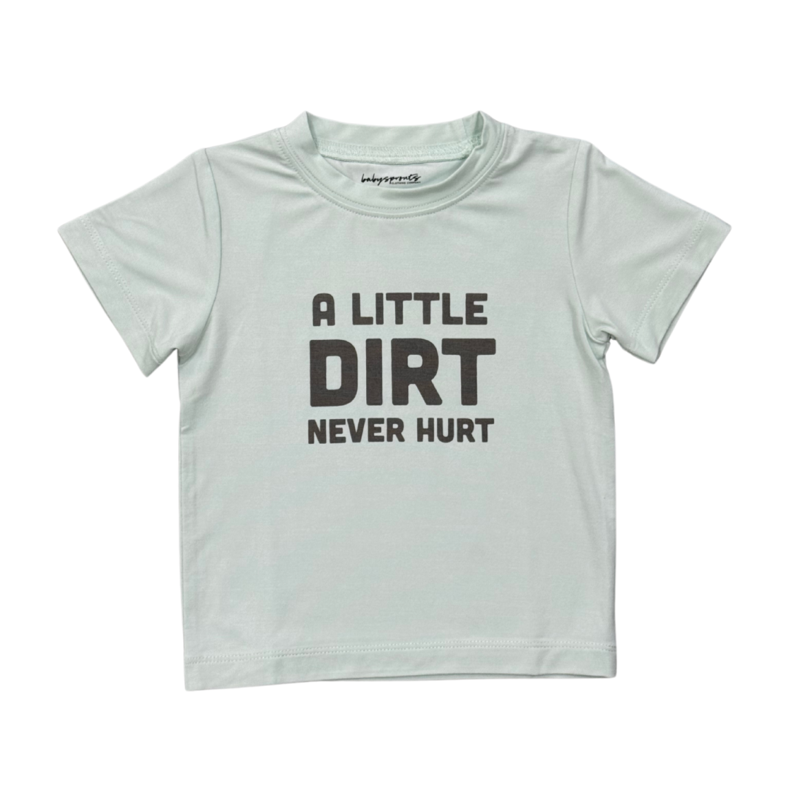 Babysprouts Boy's Short Sleeve Tee | A Little Dirt Never Hurt