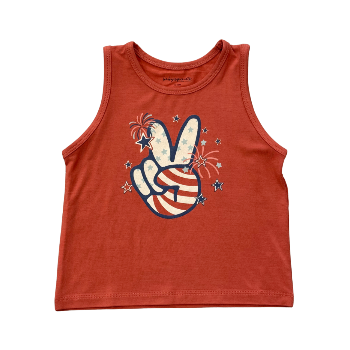 Babysprouts Boy's Tank Top | Peace