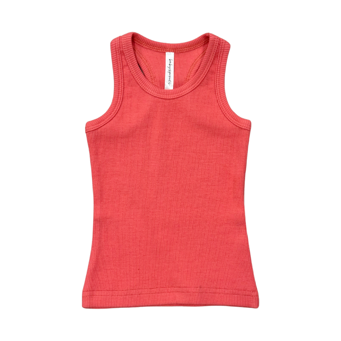 Babysprouts Ribbed Tank | Cherry Pink