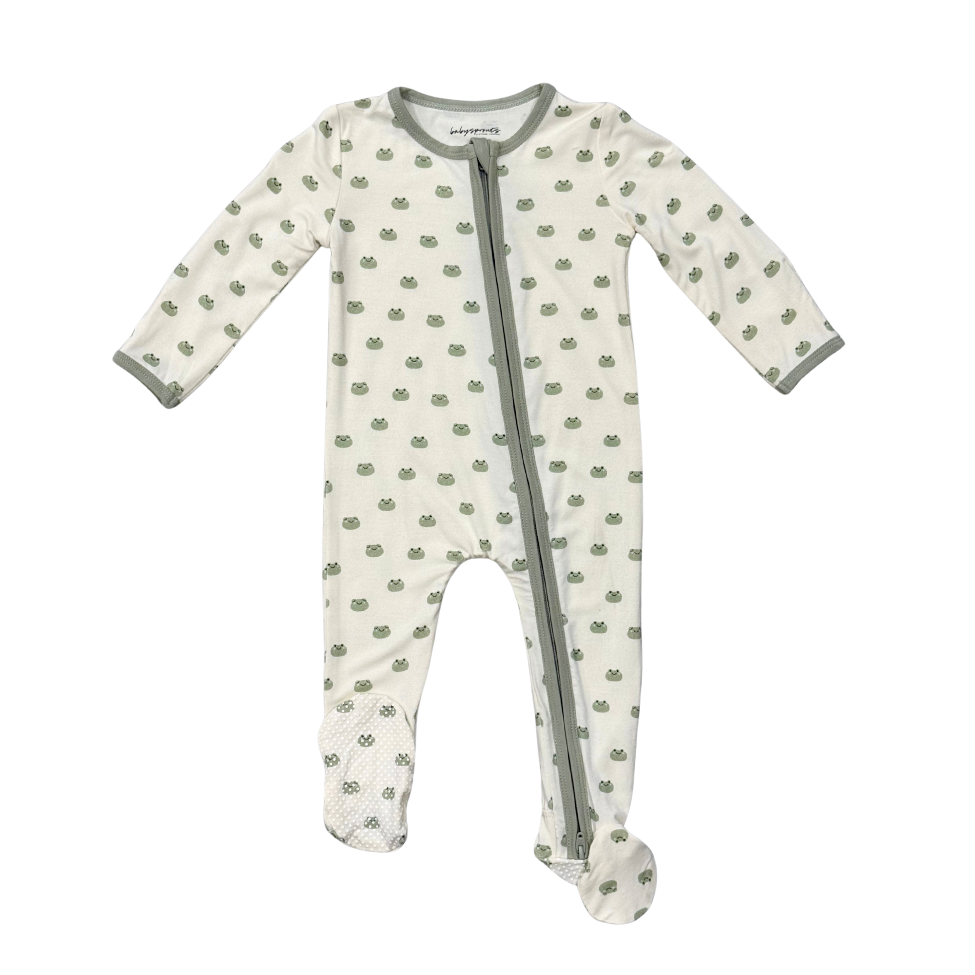 Babysprouts Foot Romper | Miniature Frogs