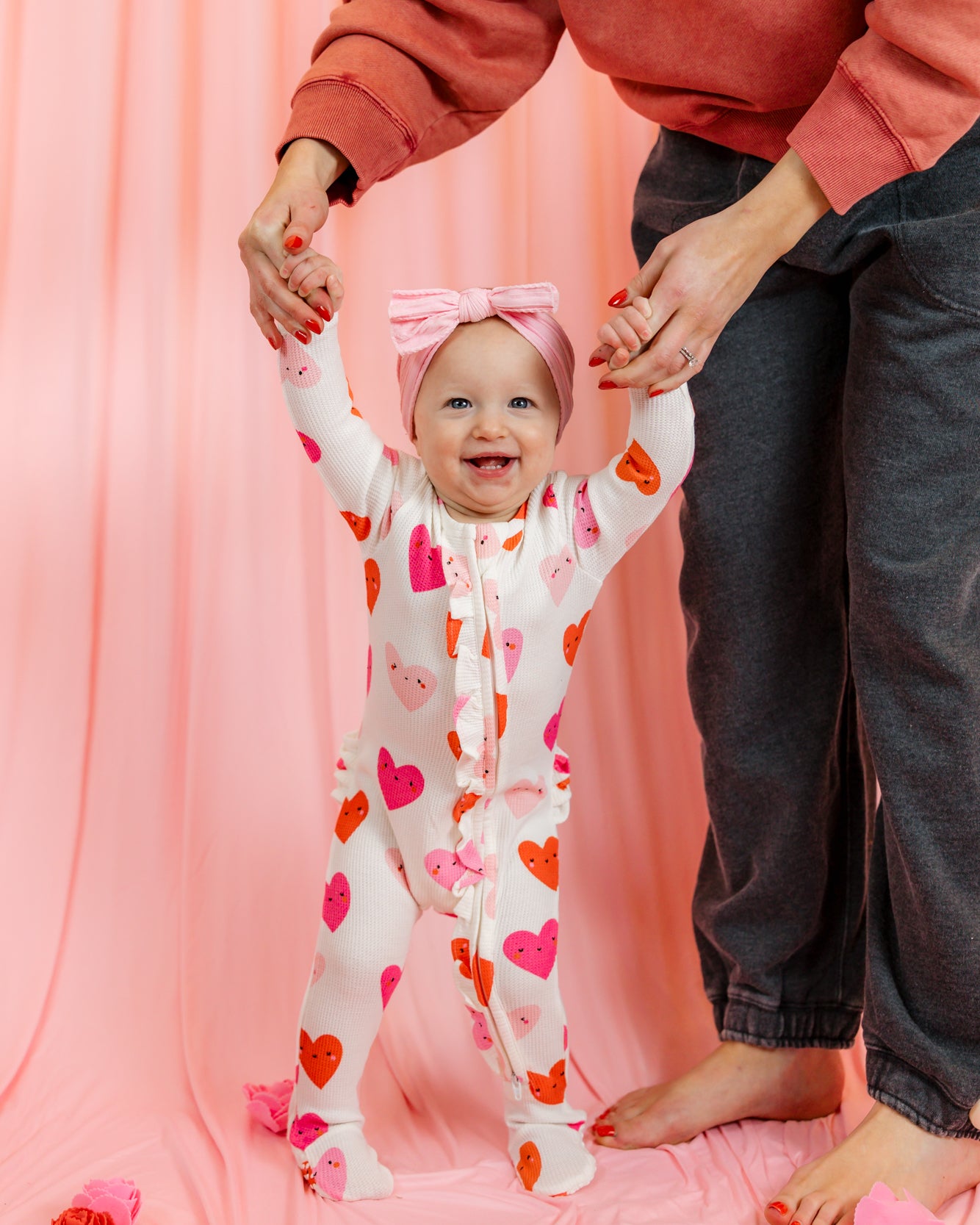 Angel Dear 2 Way Zipper Footie | Happy Hearts