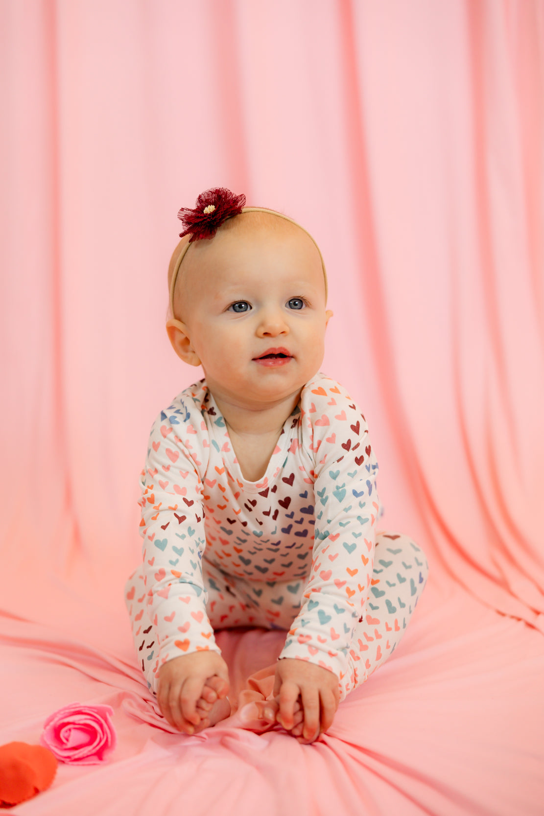 Babysprouts Lounge Set | Rainbow Hearts