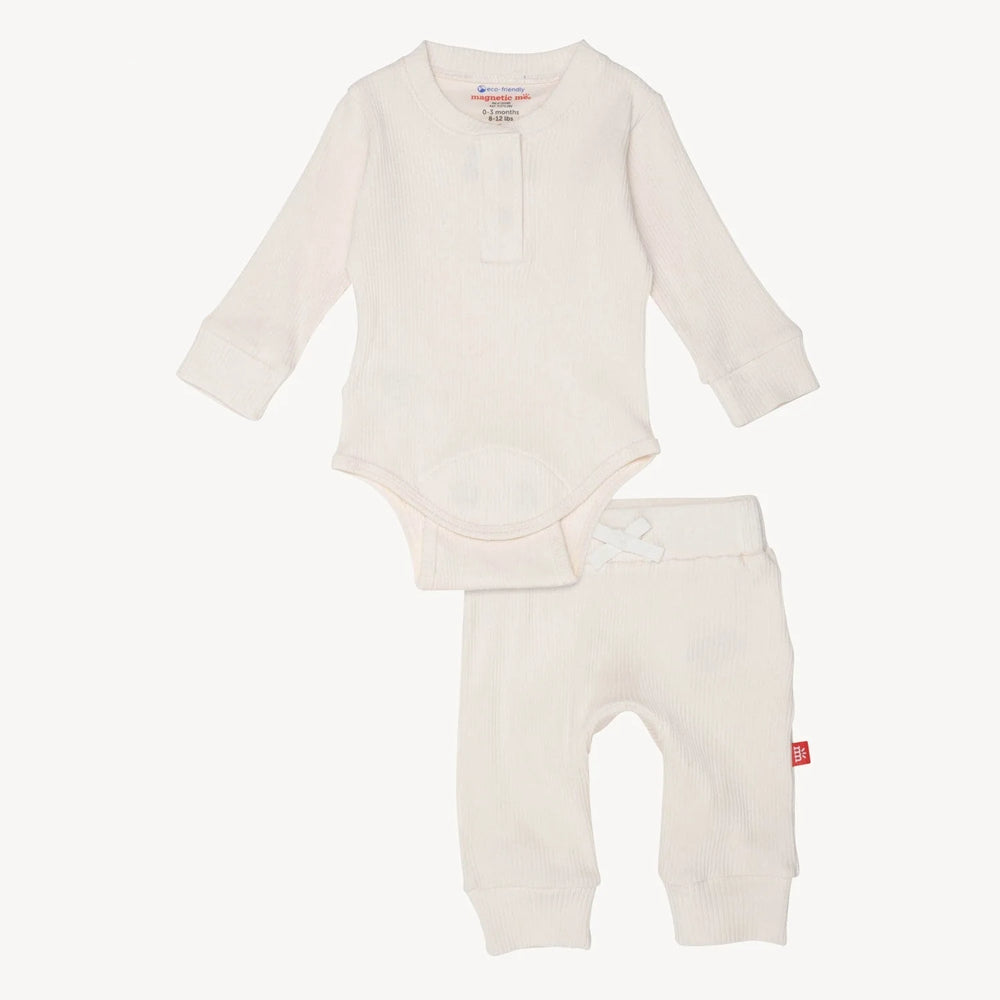 Magnetic Me LS Bodysuit & Pant | Whipped Cream