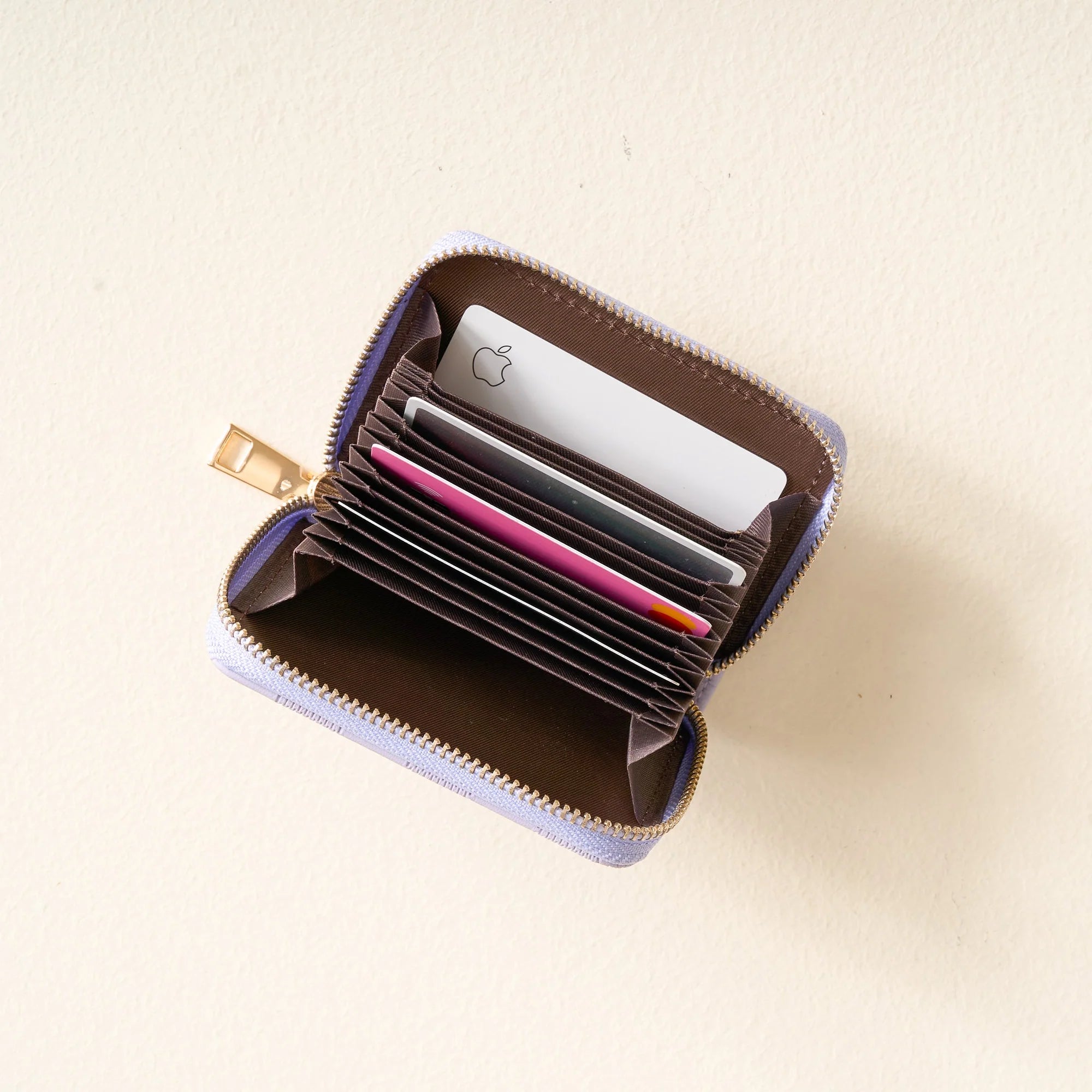 Zip Around Wallet | Periwinkle Check