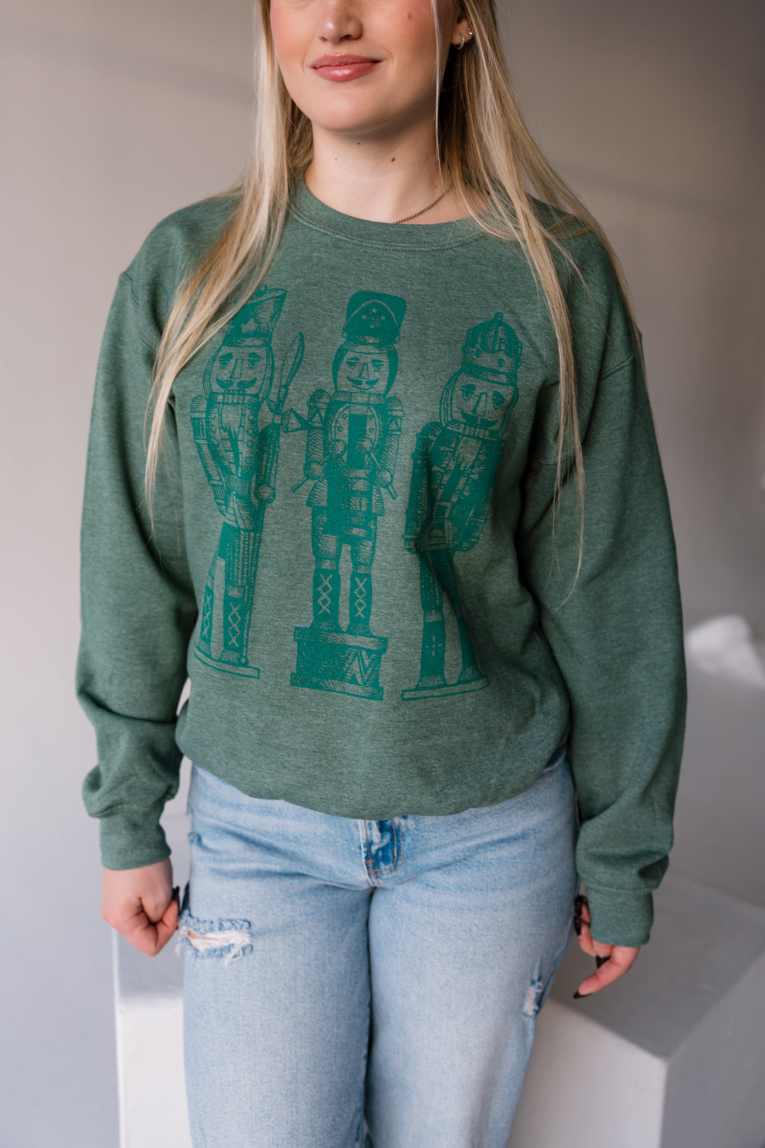 Nutcracker Monochrome Crewneck | Forest