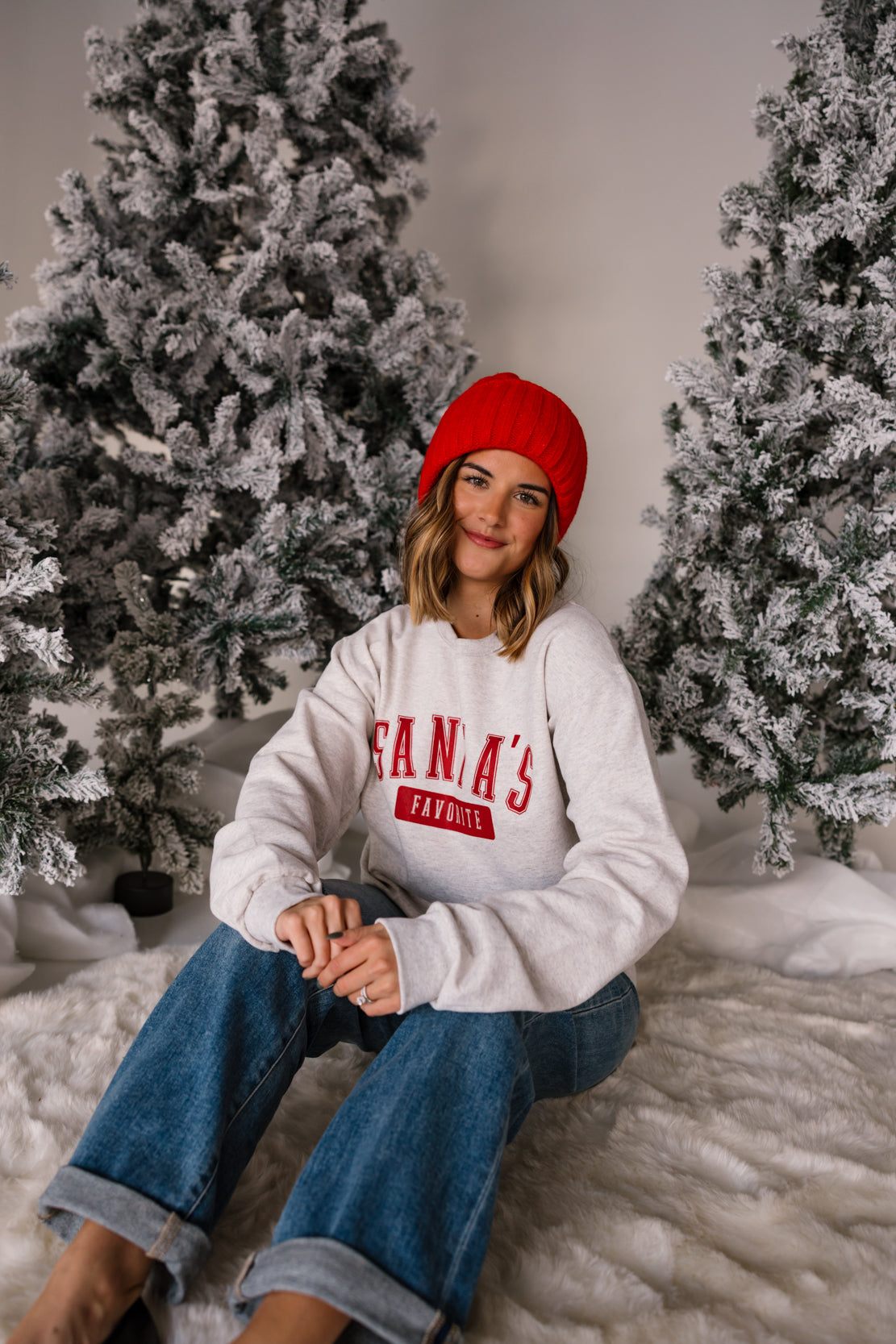 Santa's Favorite Crewneck | Oatmeal Heather