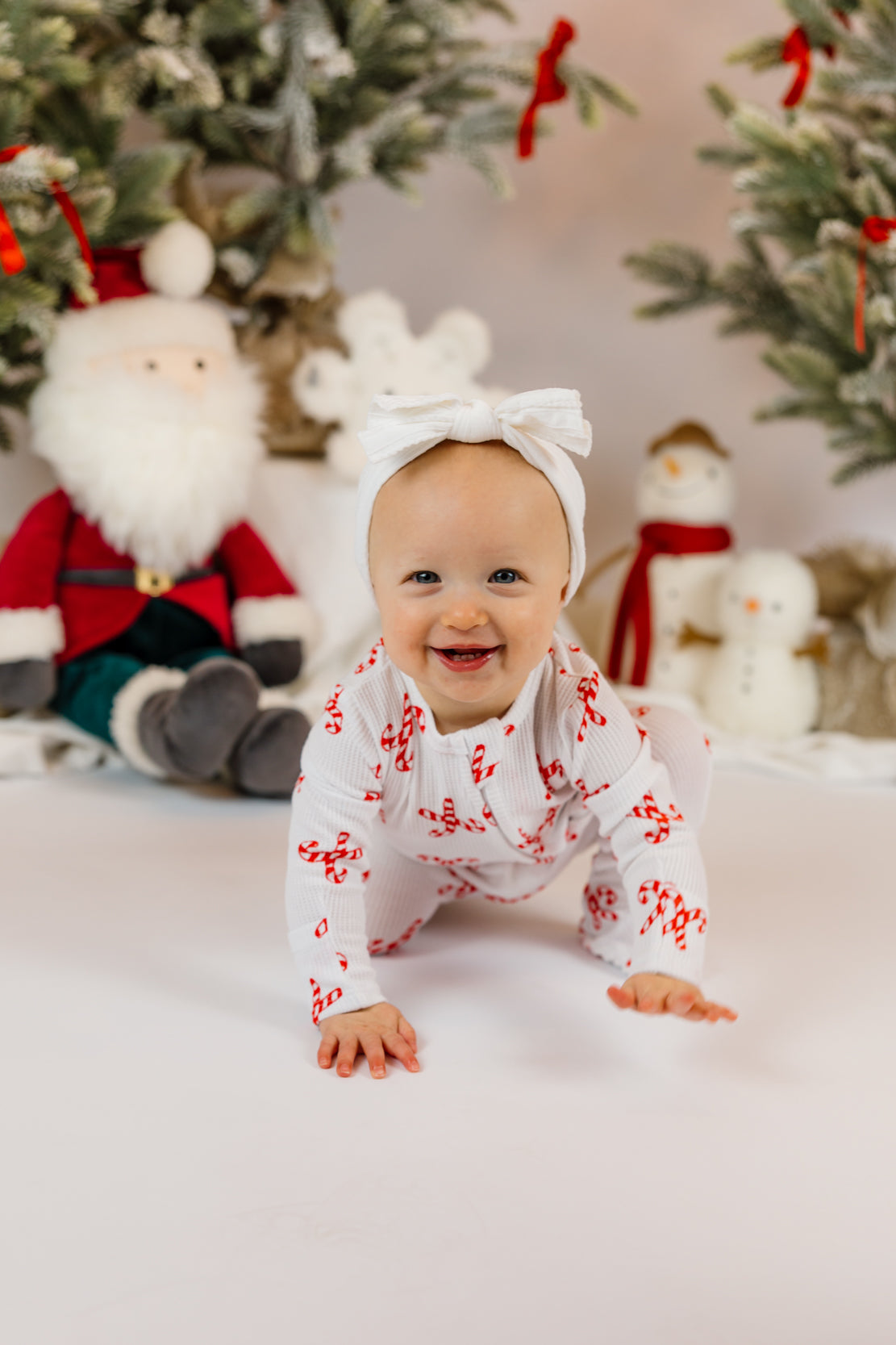 Angel Dear 2 Way Zipper Footie | Candy Canes