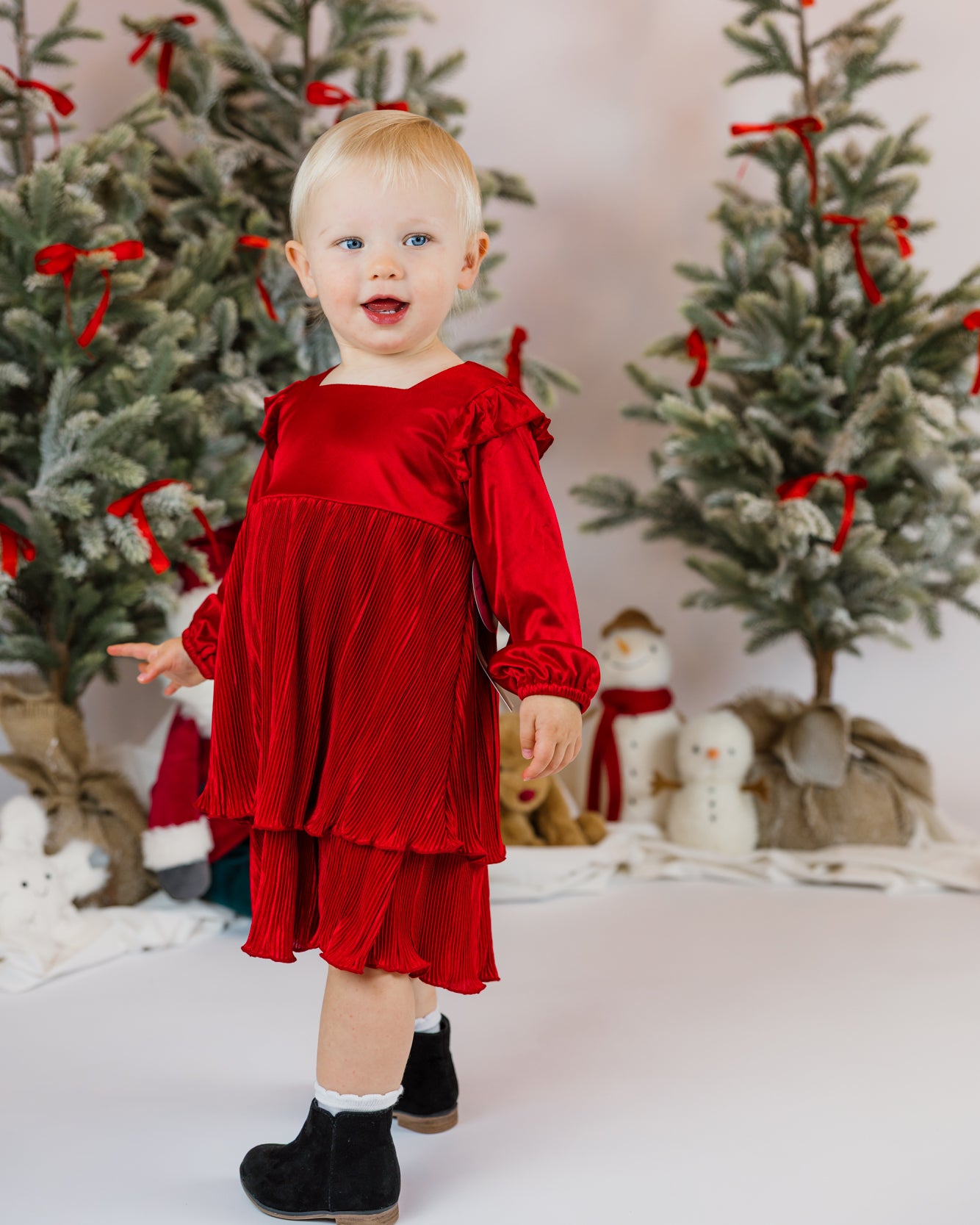 Merry'n Bright Dress | Red