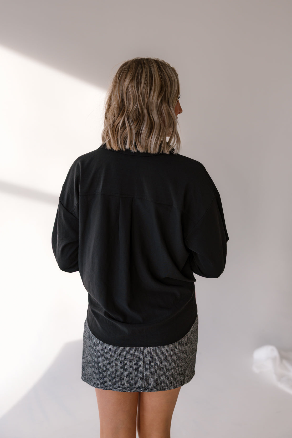 Patti Button Down Blouse | Black