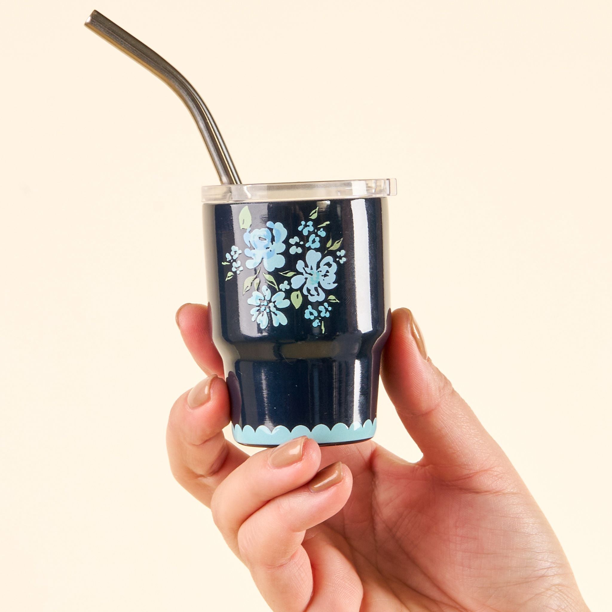 Mini Tumbler 2 oz. | Garden Blooms Navy