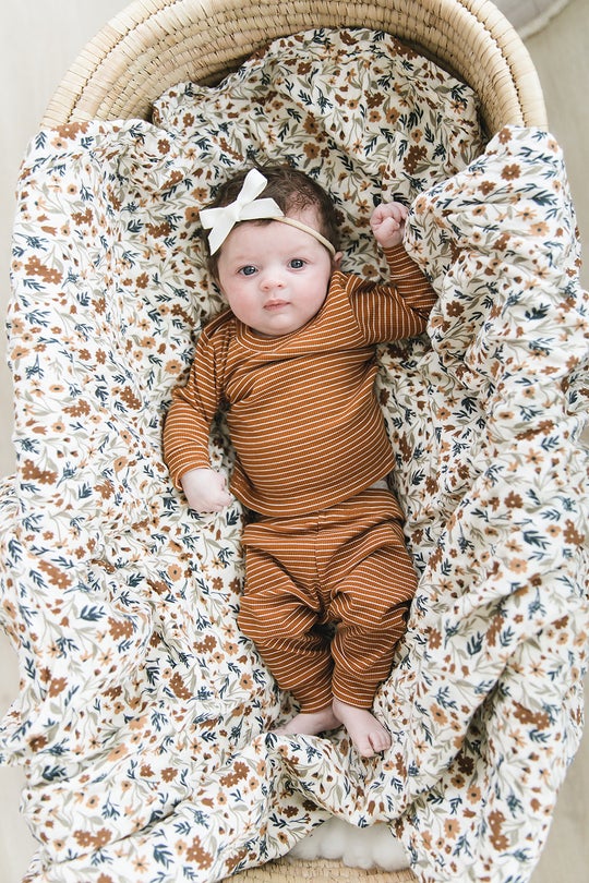 Muslin Swaddle Blanket | Harvest Floral