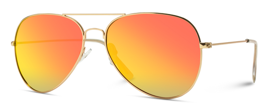 1008 Mirrored Polarized Aviator Sunglasses