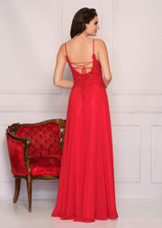 10565W Red Prom Dress