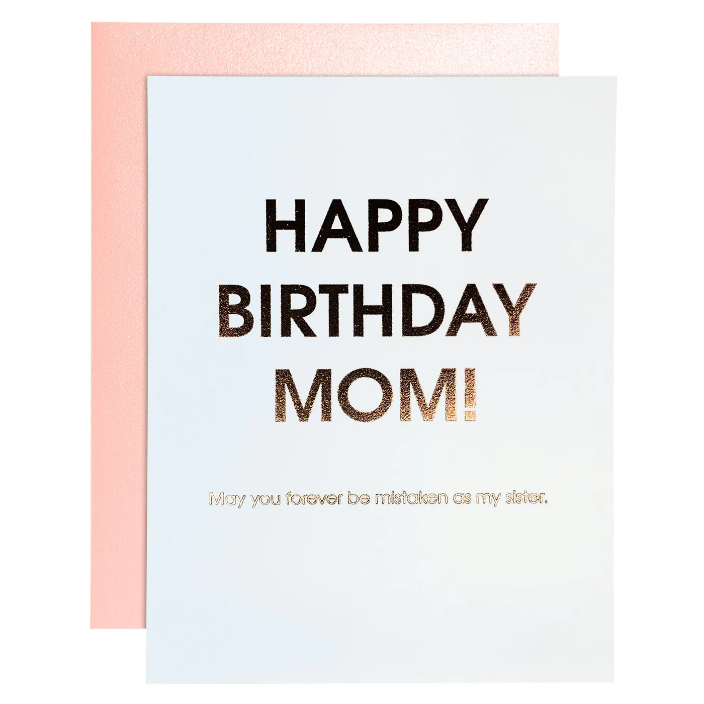 Birthday Mom Mistaken Sister Foil Card
