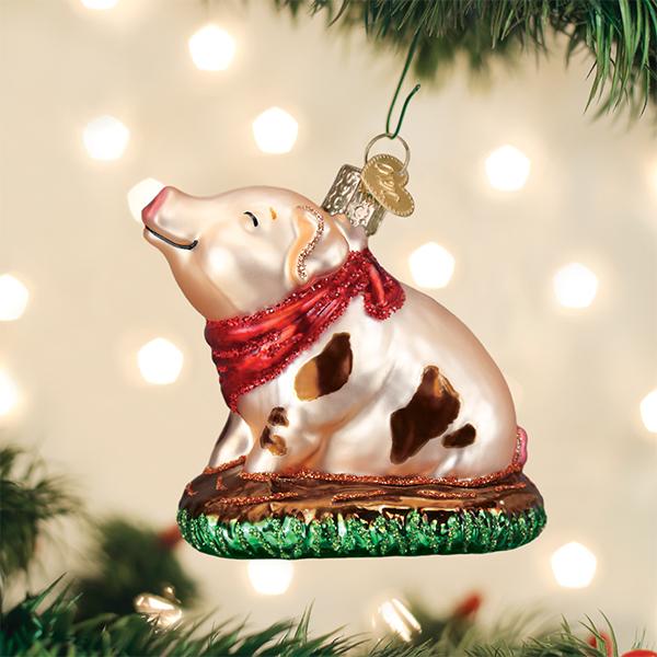 Piggy In The Puddle Ornament