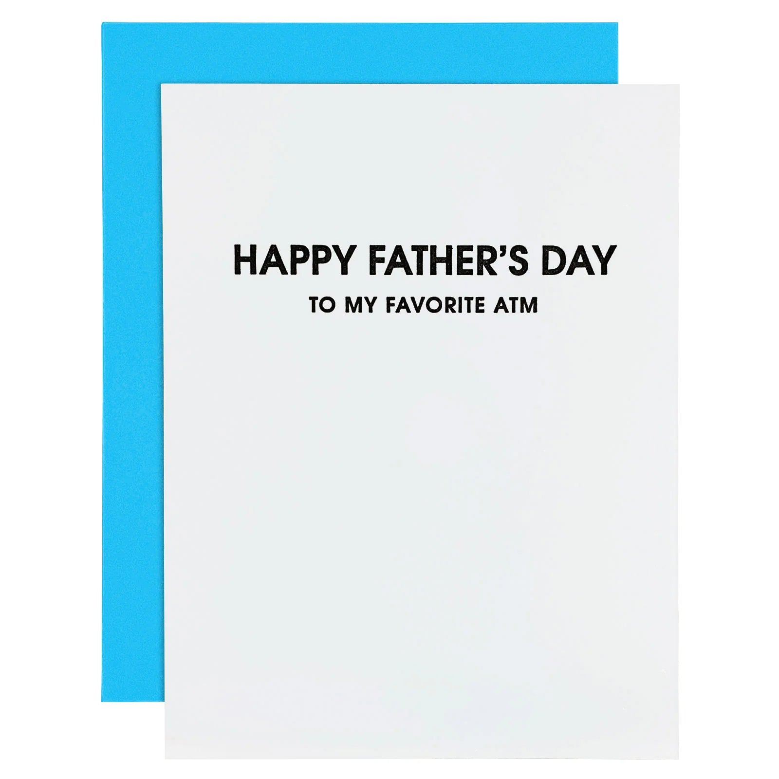 My Favorite ATM Father's Day Letterpress Card