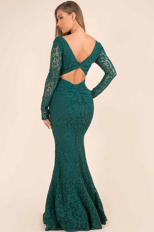 24895 Prom Dress Emerald