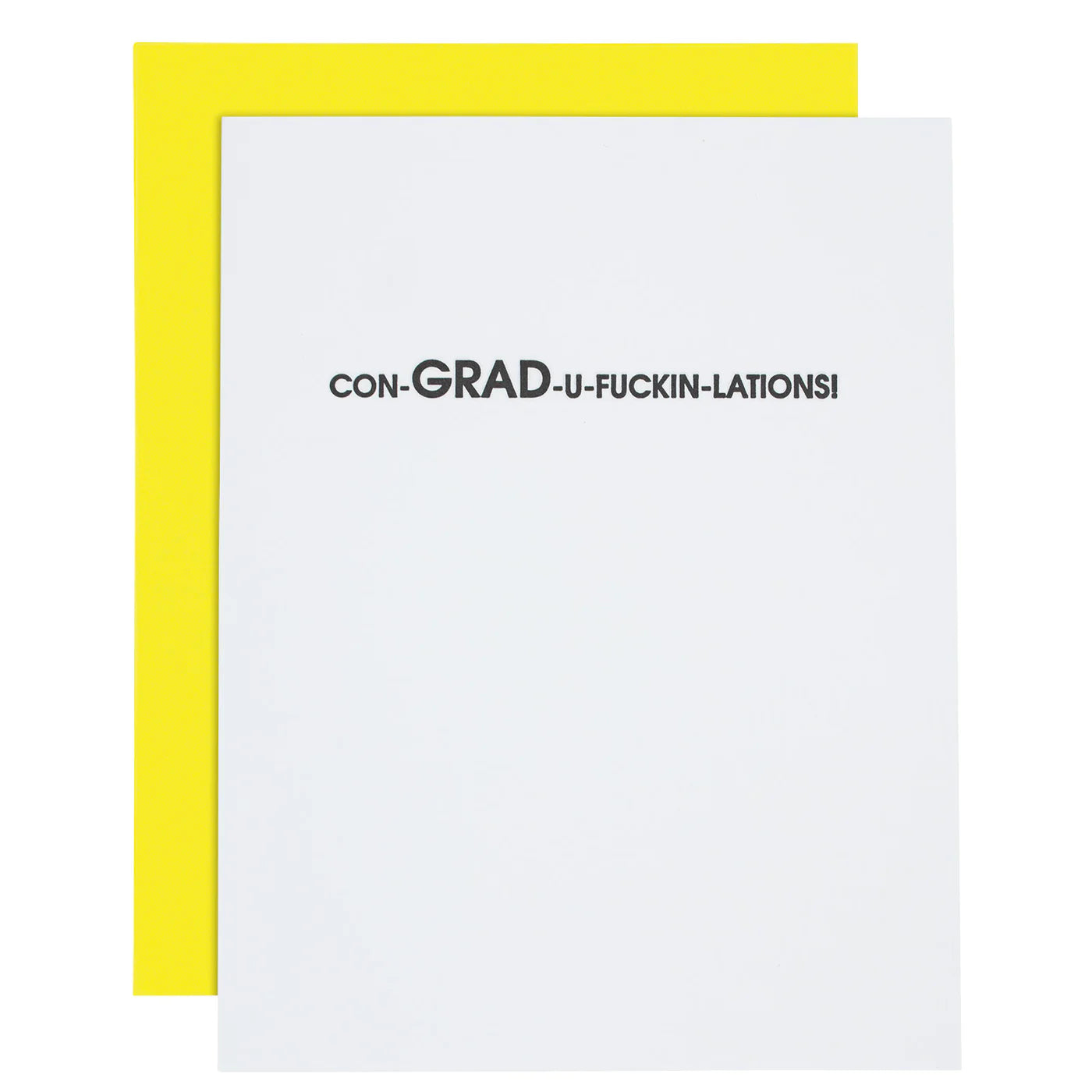 Con-GRAD-ulations Letterpress Card