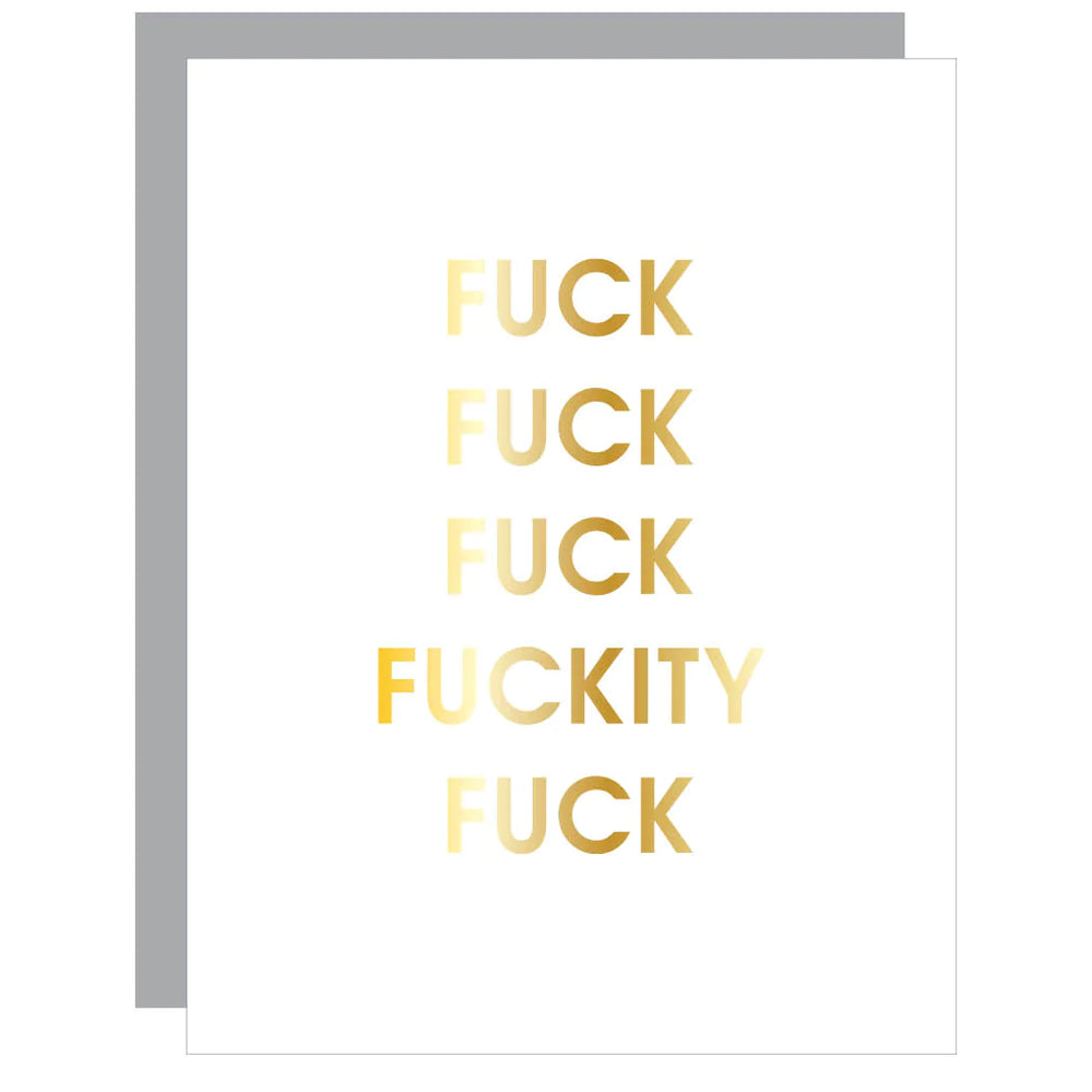 Fuck Fuckity Fuck Letterpress Card