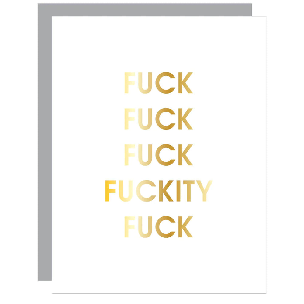 Load image into Gallery viewer, Fuck Fuckity Fuck Letterpress Card
