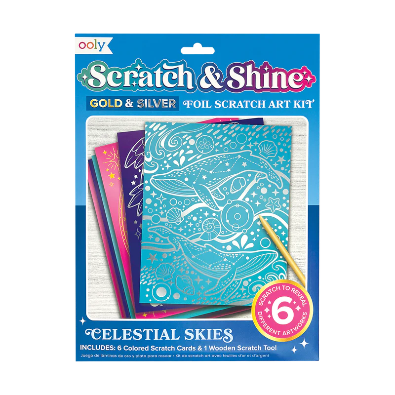 Scratch & Shine Foil Art Kits | Celestial