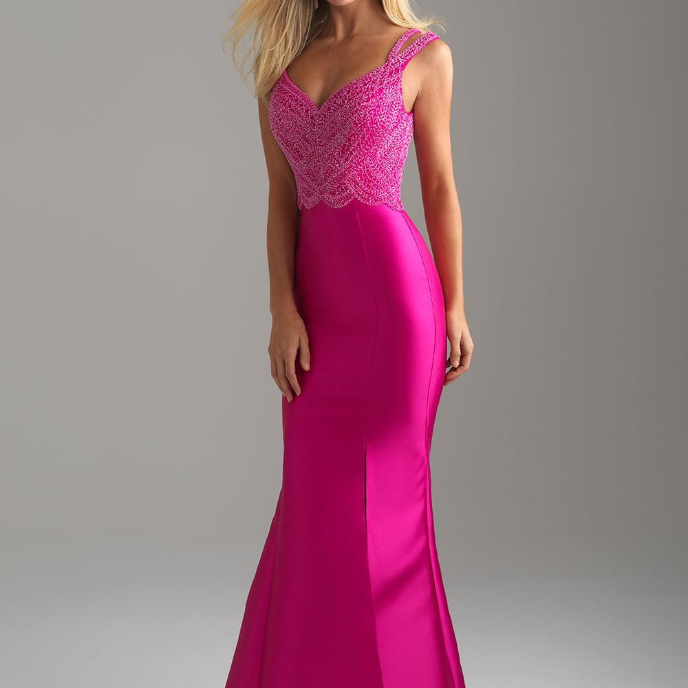 18-617 Prom Dress Fuchsia, Royal