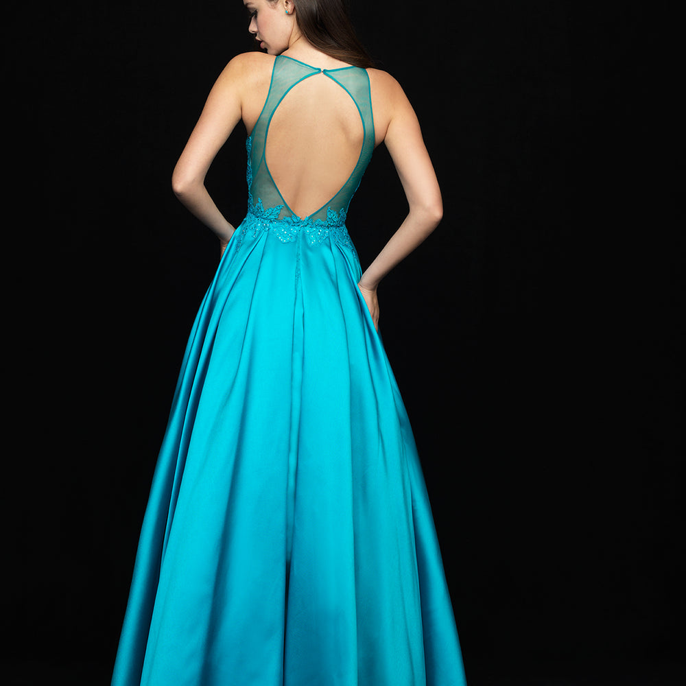 18-729 Prom Dress Teal