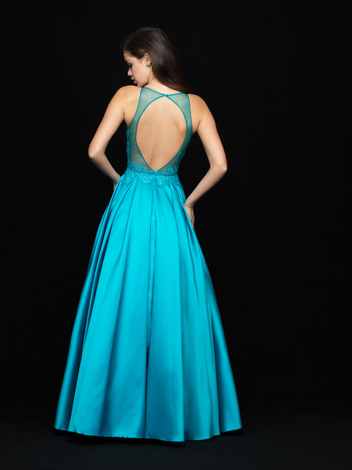 18-729 Prom Dress Teal