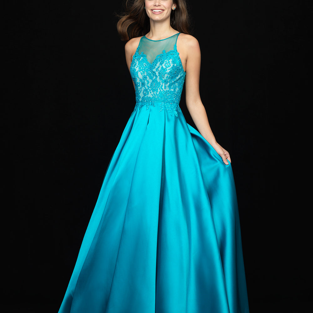 18-729 Prom Dress Teal