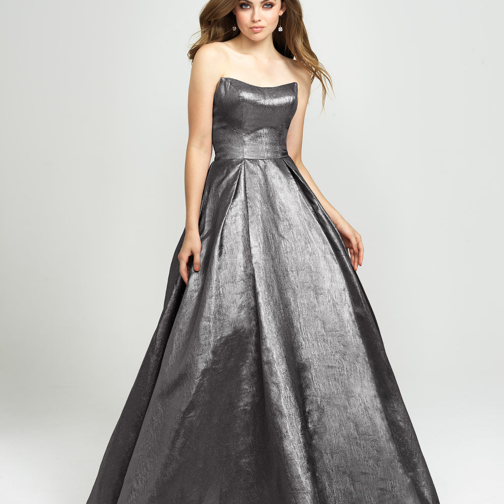 19-111 Prom Dress Blush, Dark Grey, Turquoise