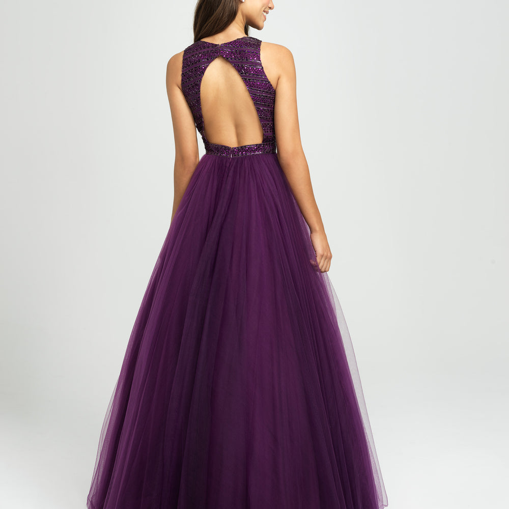 19-119 Prom Dress Red, Purple, Black