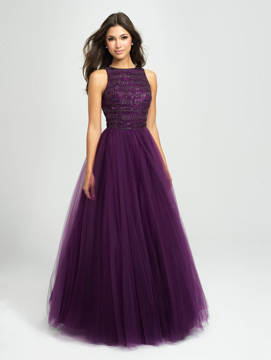 19-119 Prom Dress Red, Purple, Black