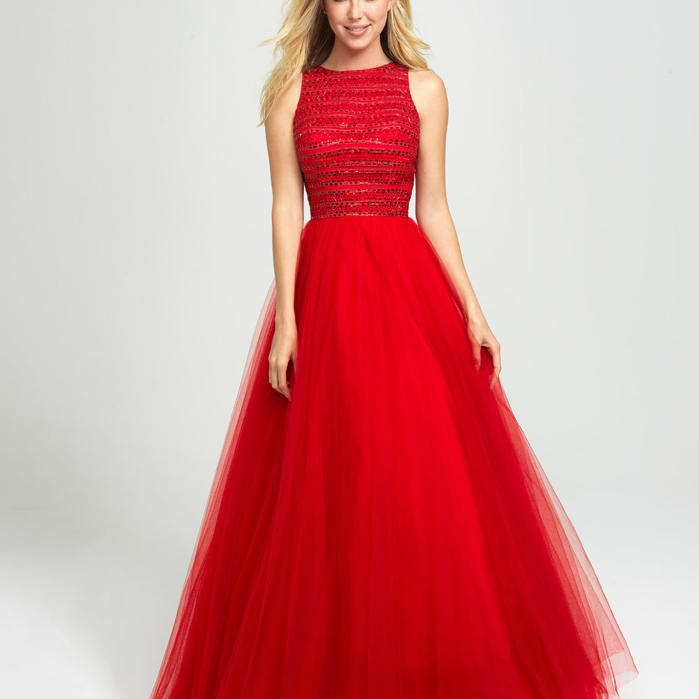 19-119 Prom Dress Red, Purple, Black