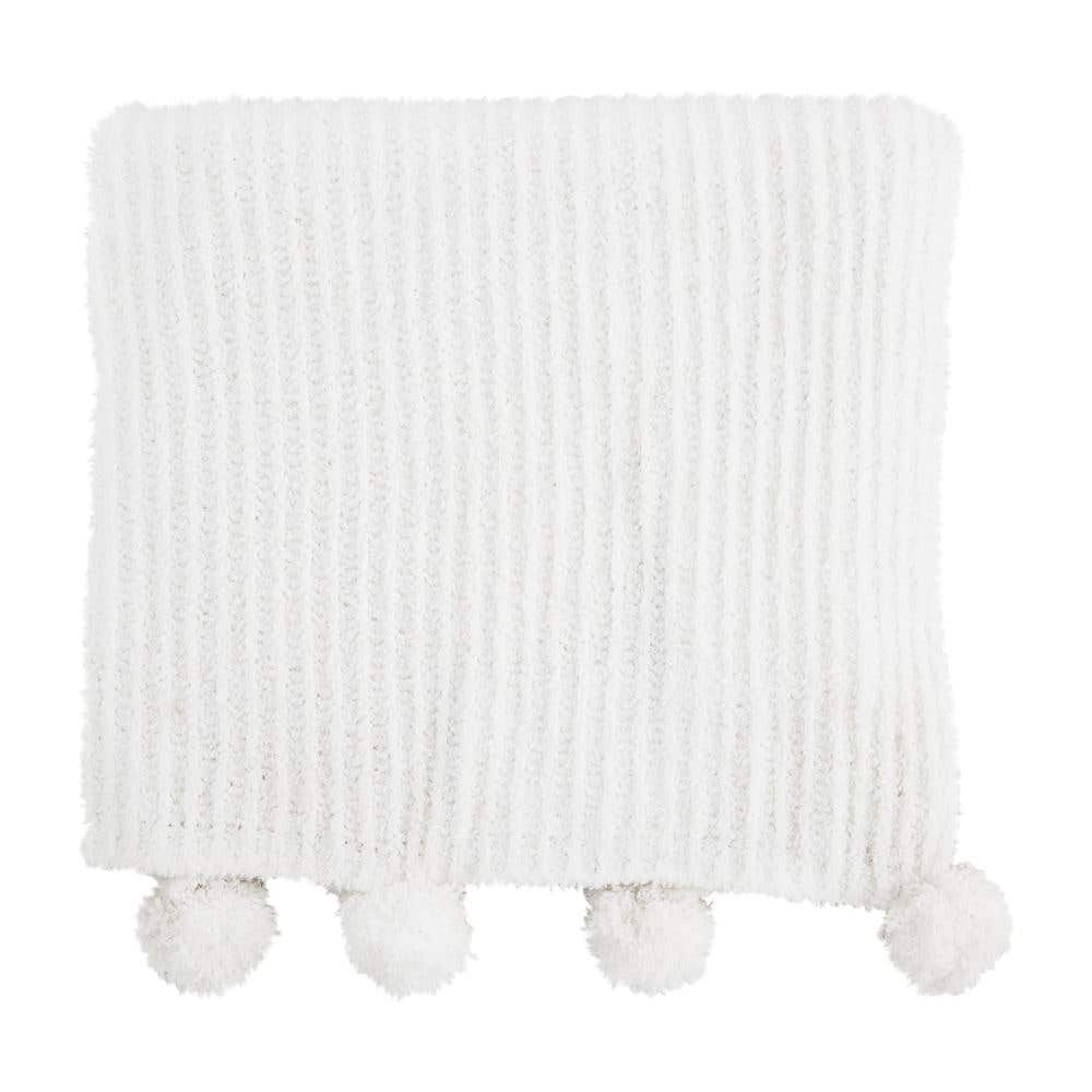 Chenille Pom Blanket