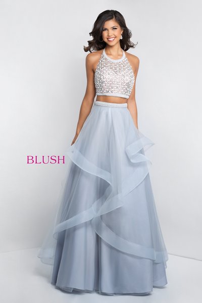 C1072 Prom Dress Silver