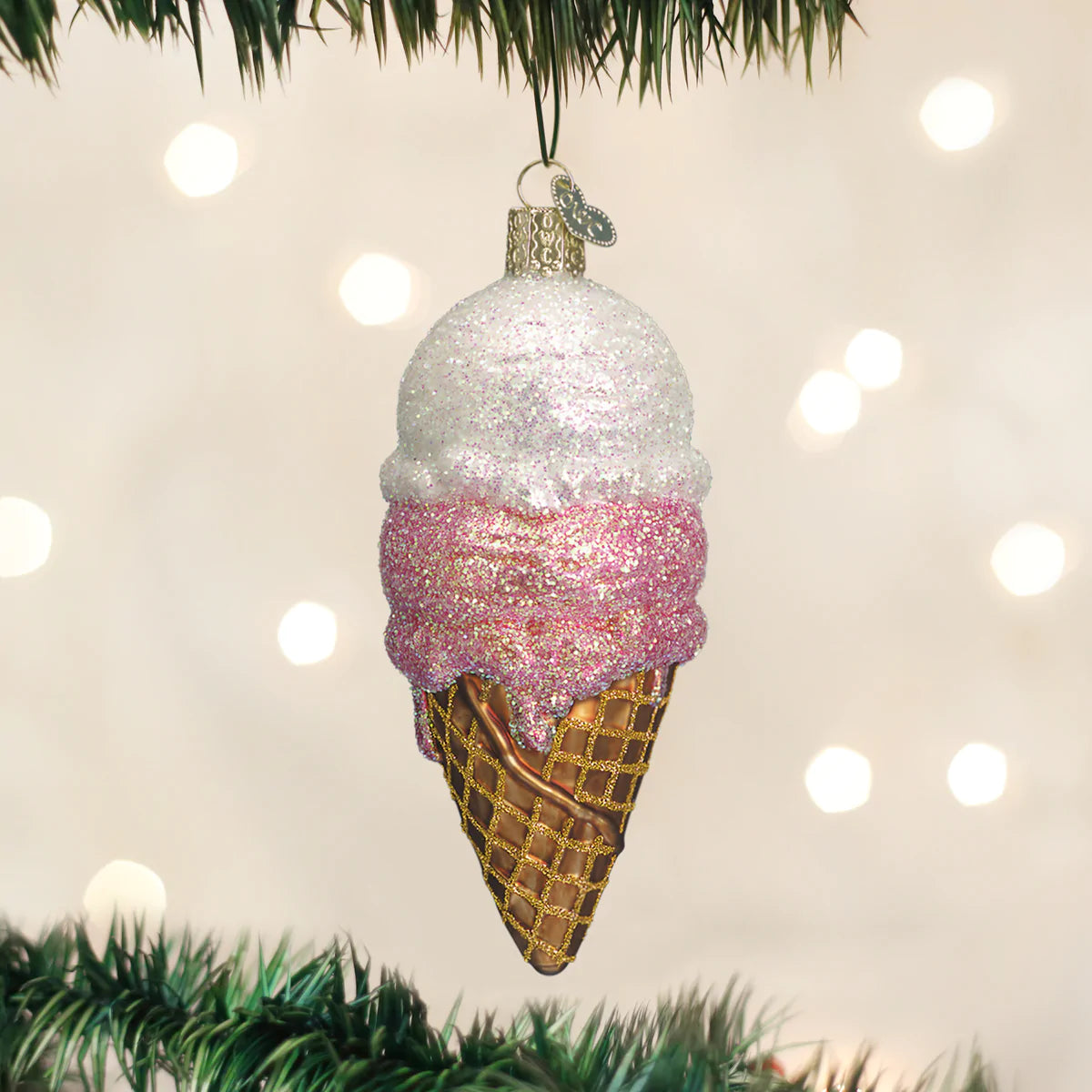 Load image into Gallery viewer, Ice Cream Cone Ornament
