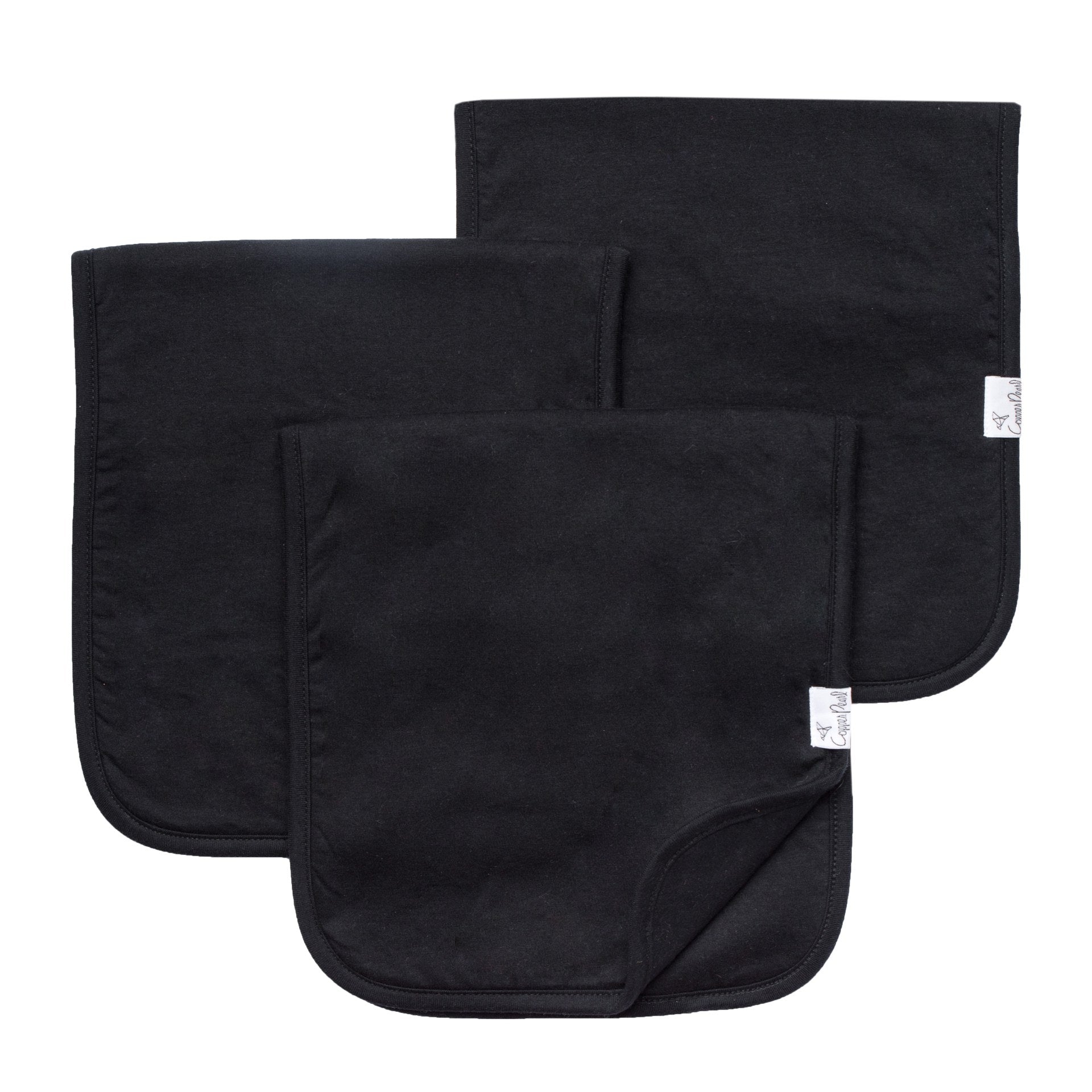 Copper Pearl Burp Cloth Set | Black Basics