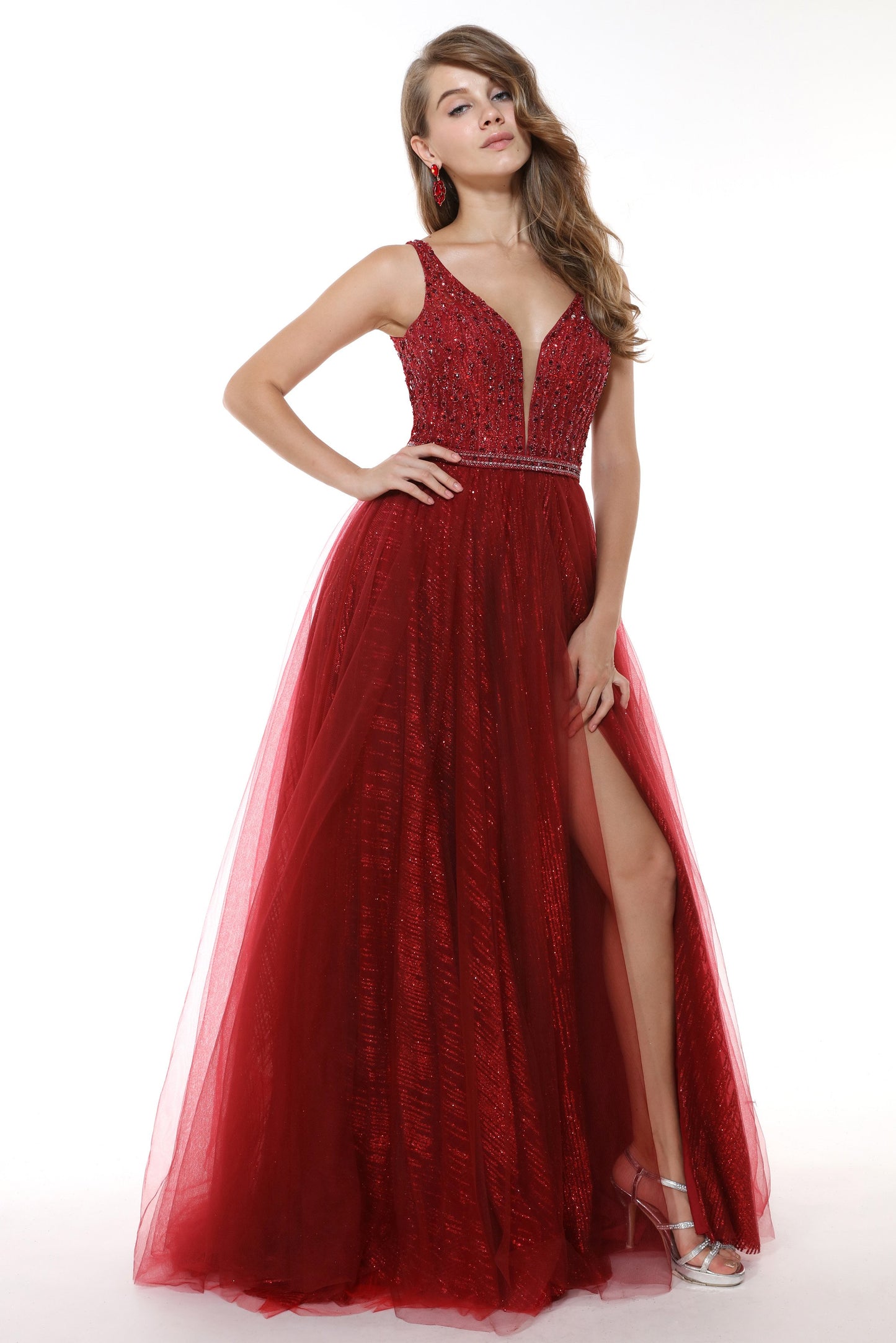 34518 Prom Dress Red, Jade