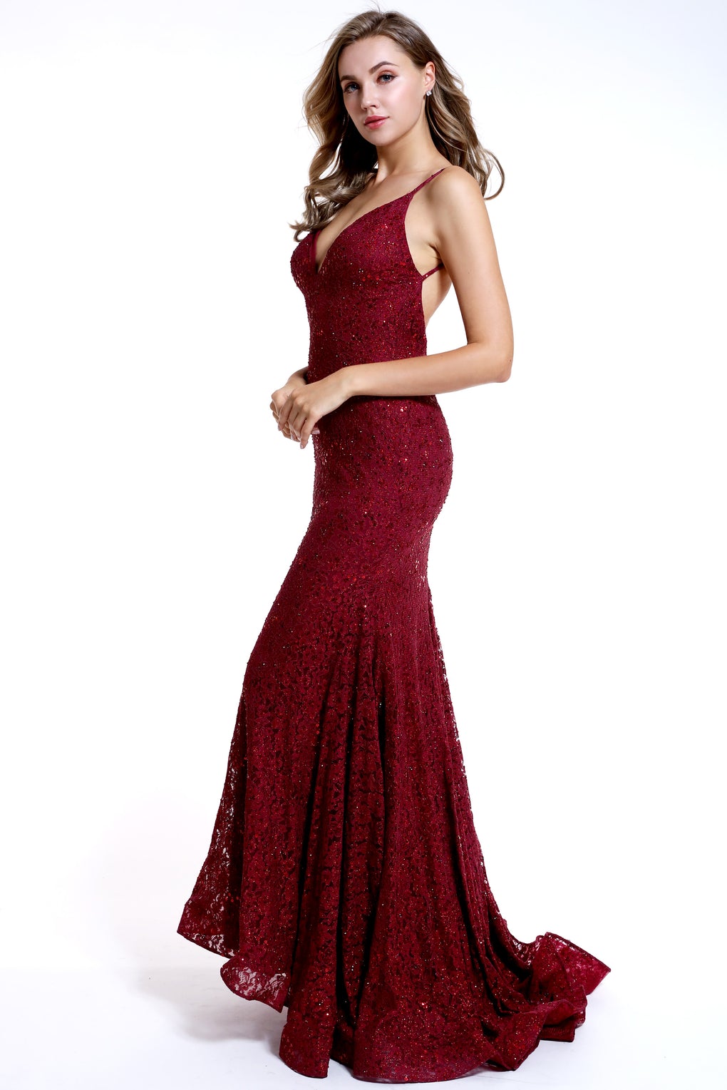Load image into Gallery viewer, 35726 Prom Dress Wine
