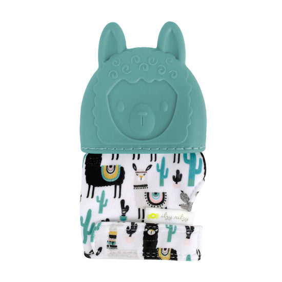 Load image into Gallery viewer, Itzy Mitt Silicone Teething Mitts | Llama
