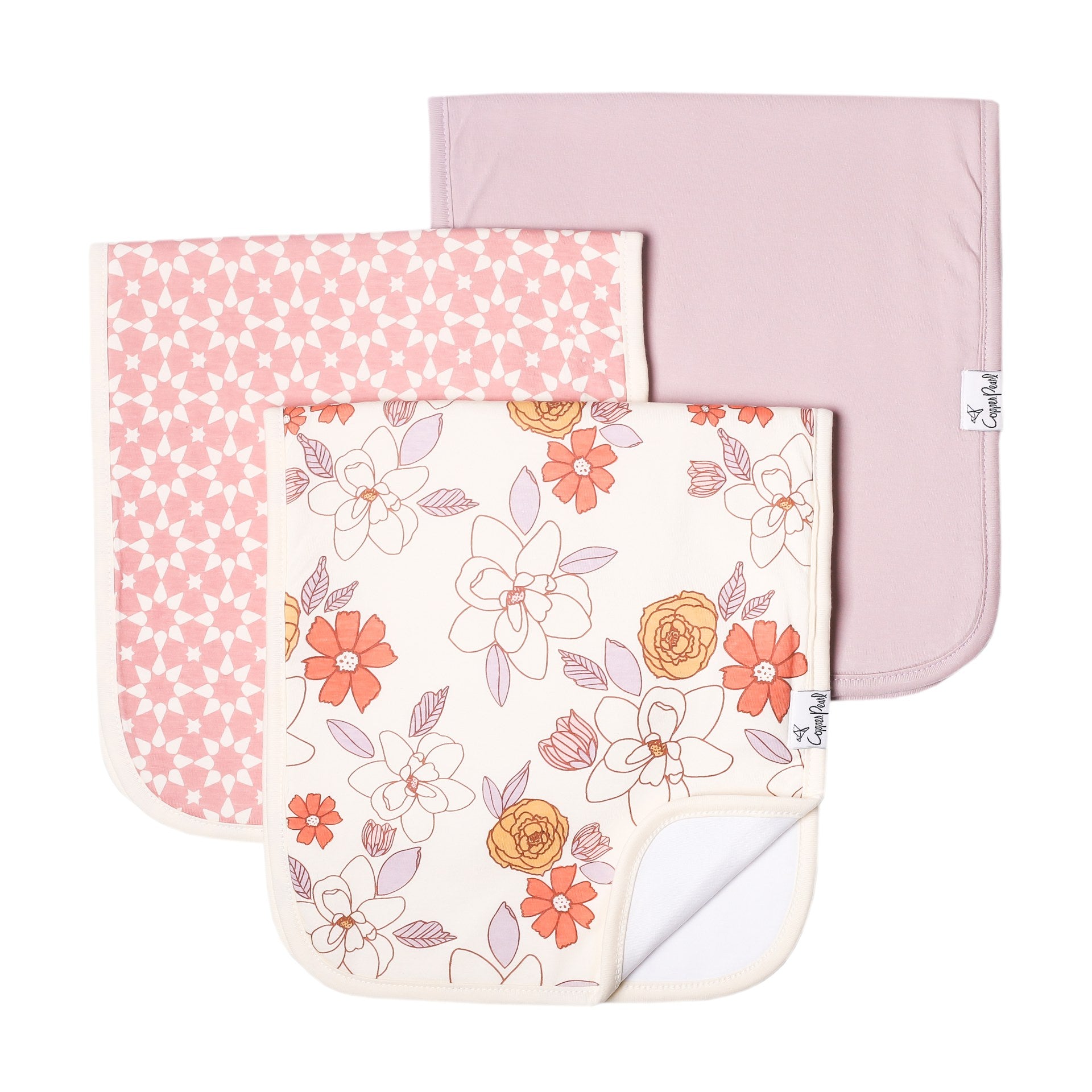 Copper Pearl Burp Cloth Set | Ferra