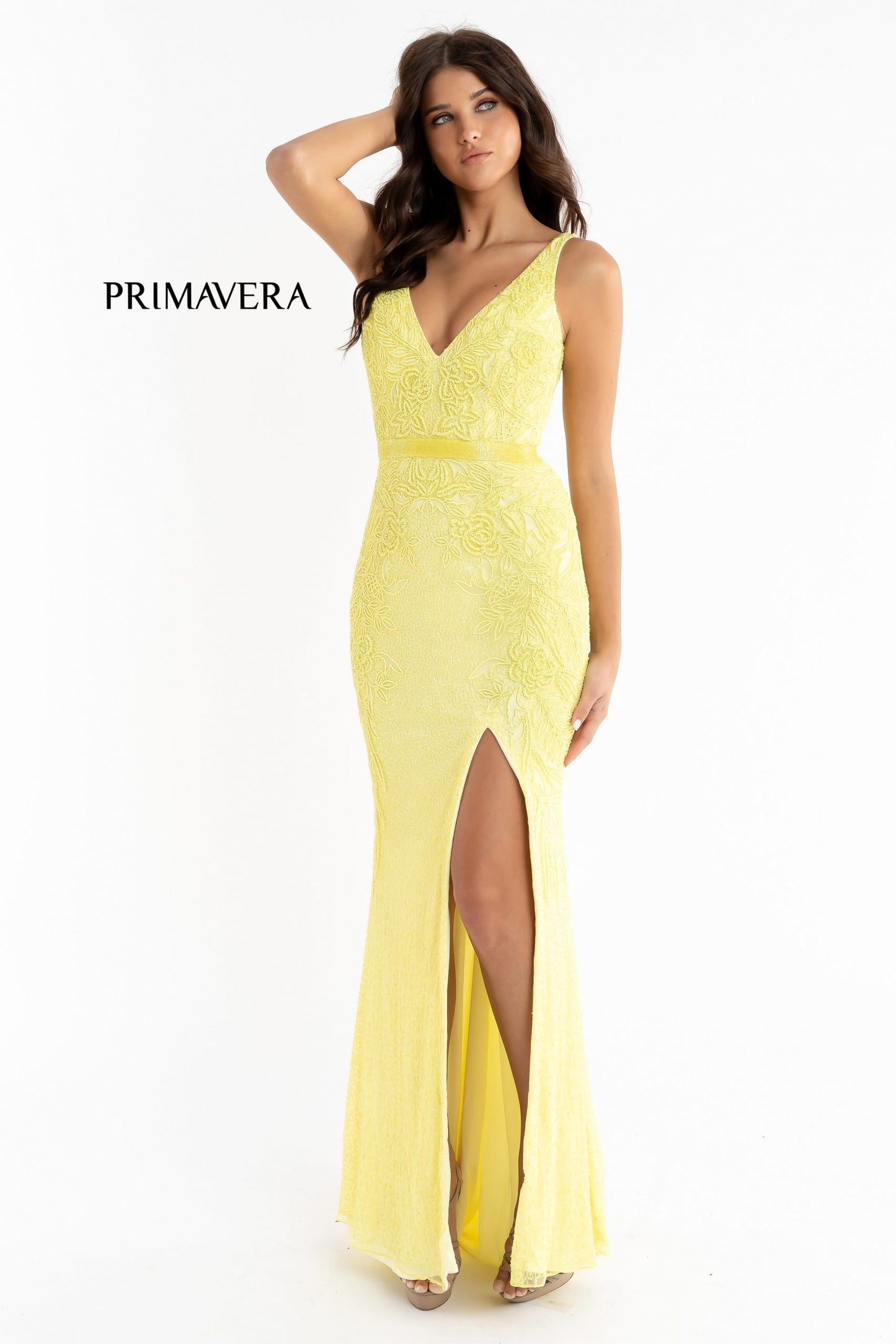Load image into Gallery viewer, Prom Dress 3725 | Yellow
